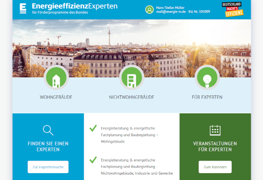 Homepage Energieeffizienz-Experten